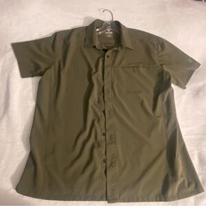KÜHL Renegade Short Sleeve Shirt Olive Green Men’s Large